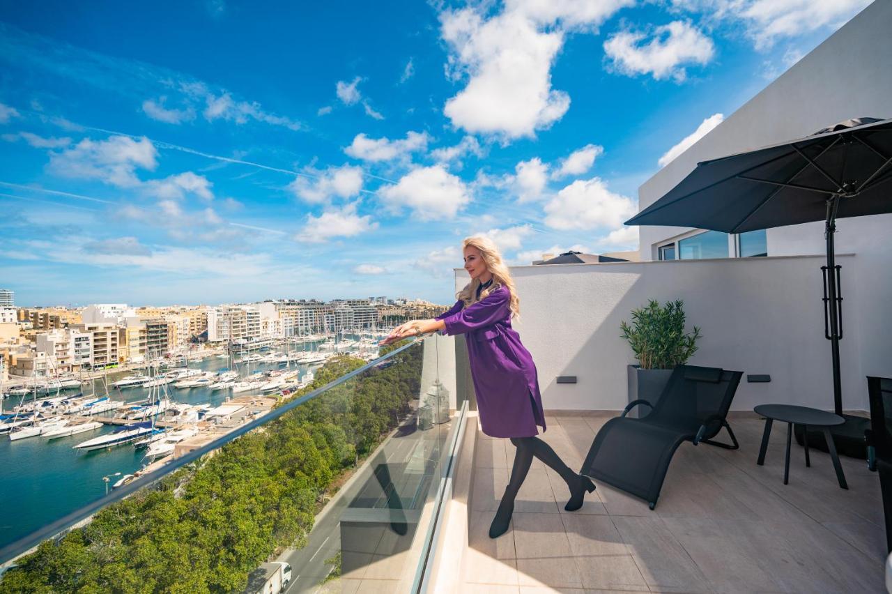The Address Seafront Suites With Hot Tub Tal-Pietà Exterior foto